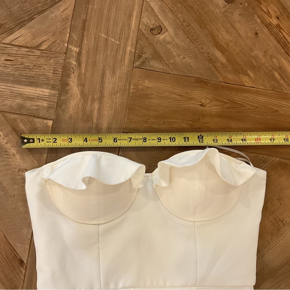 NBD Strapless Ruffle White‎ Mini Bustier Dress - Picture 5 of 7